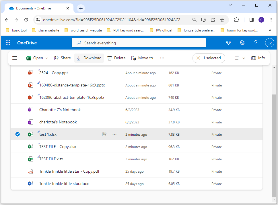 recover the deleted Excel file from One Drive