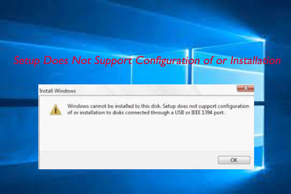 [Fixed] Setup Does Not Support Configuration of or Installation