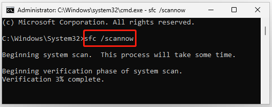 Run the SFC scan