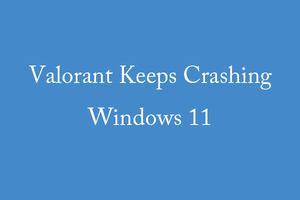 Valorant Keeps Crashing After Windows 11 Update [6 Solutions]