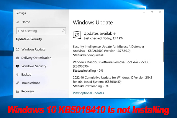 Windows 10 KB5018410 Is not Installing? Try Thes Fixes Now