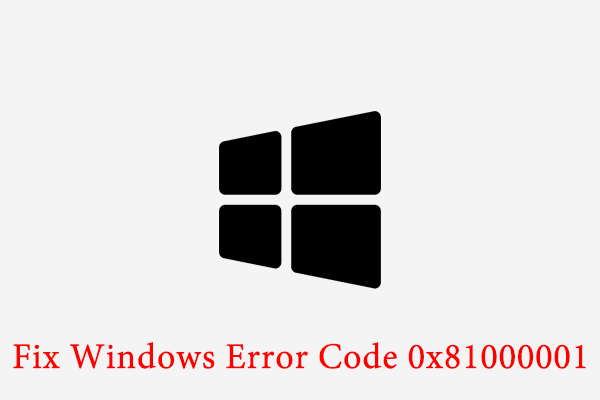 How to Fix Windows Backup Error Code 0x81000001