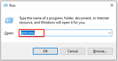 open Trusted Platform Module Management on Local Computer