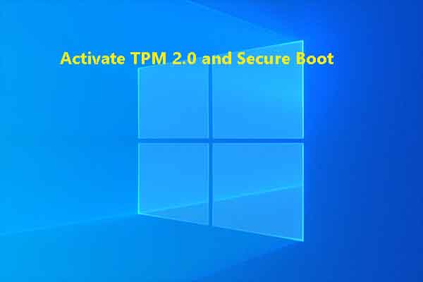 Steps to Activate TPM 2.0 and Secure Boot to Install Windows 11