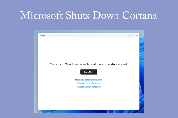 Cortana in Windows as a Standalone App Is Deprecated