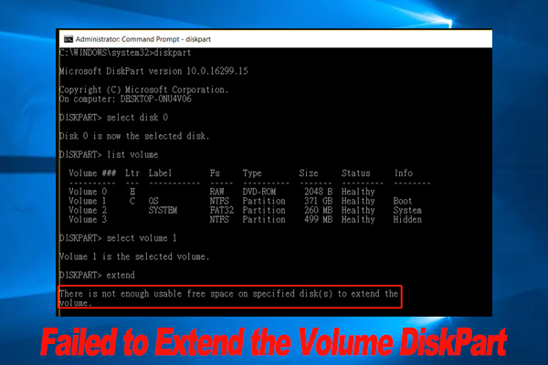 Failed to Extend the Volume DiskPart on Windows 10/11? [Fixed]