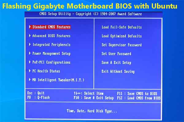 Guide to Flashing Gigabyte Motherboard BIOS with Ubuntu