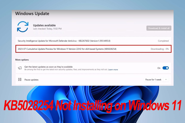 6 Proven Ways to Fix KB5028254 Not Installing on Windows 11