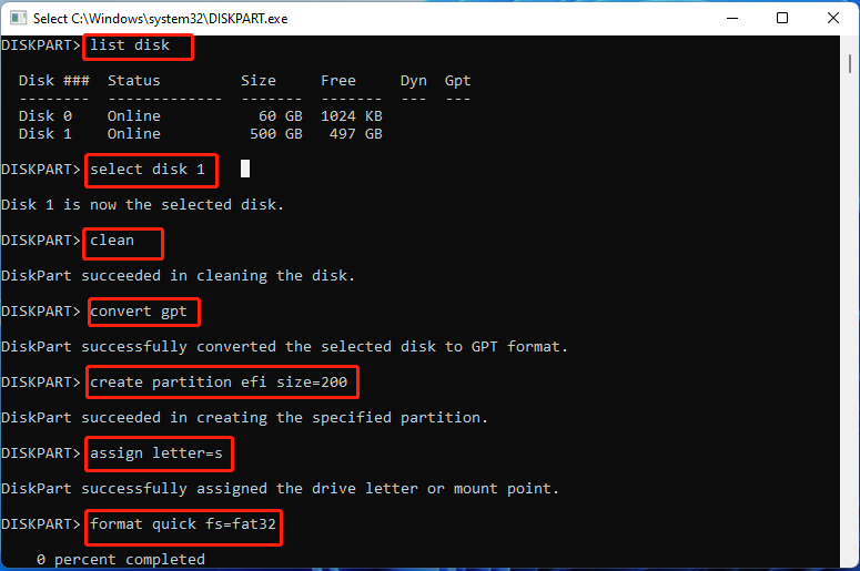 reformat the hard disk using CMD