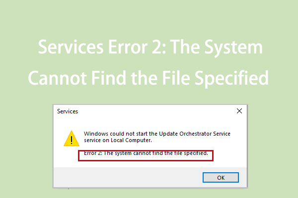 [A Complete Guide] How to Fix the Services Error 2?