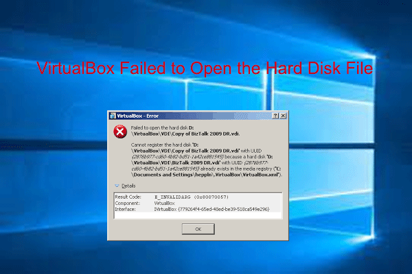 How to Fix VirtualBox Failed to Open the Hard Disk File