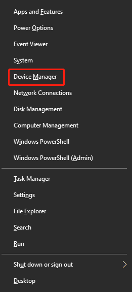 open Device Manager