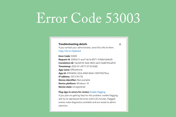 What to Do If You Receive Microsoft Error Code 53003?
