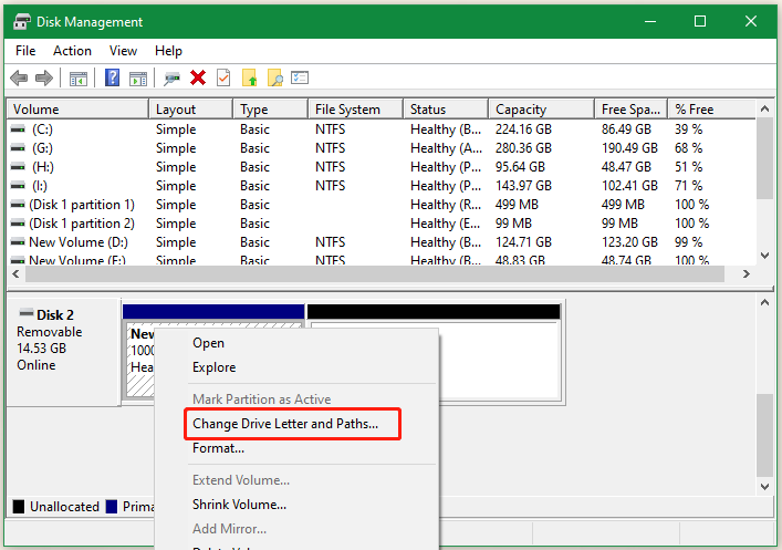 change Drive letter and paths