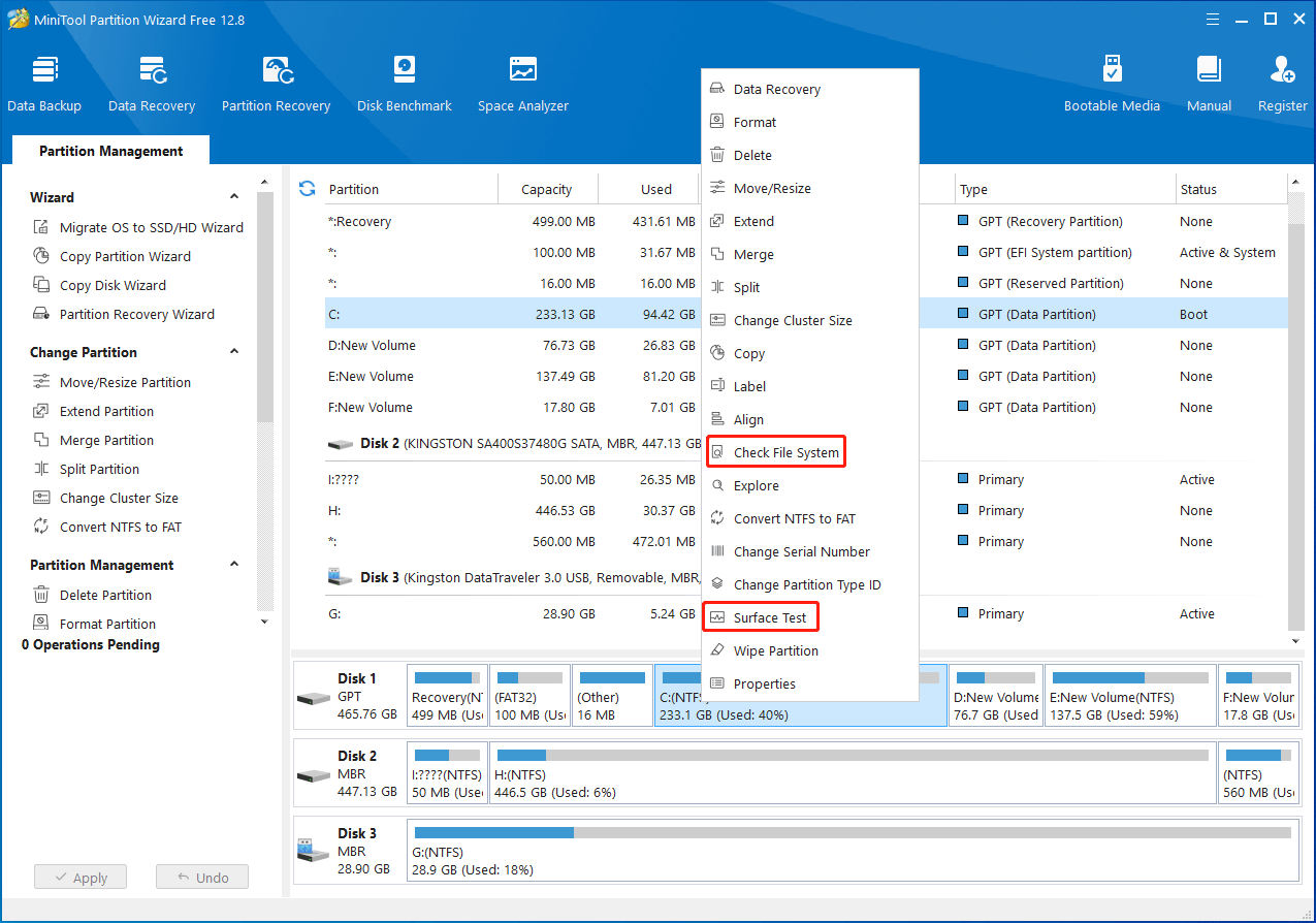 Check your hard drive for errors