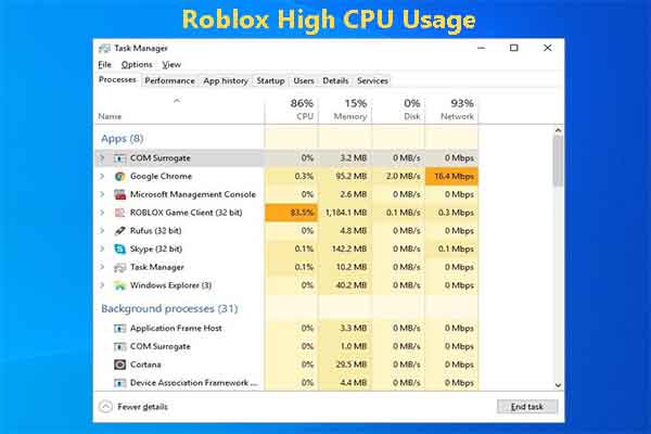 Roblox High CPU Usage on PC: How to Lower It Effectively
