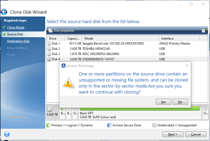 Seagate DiscWizard not cloning