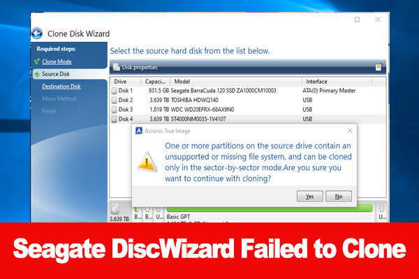 How to Fix Seagate DiscWizard Not Cloning on Windows