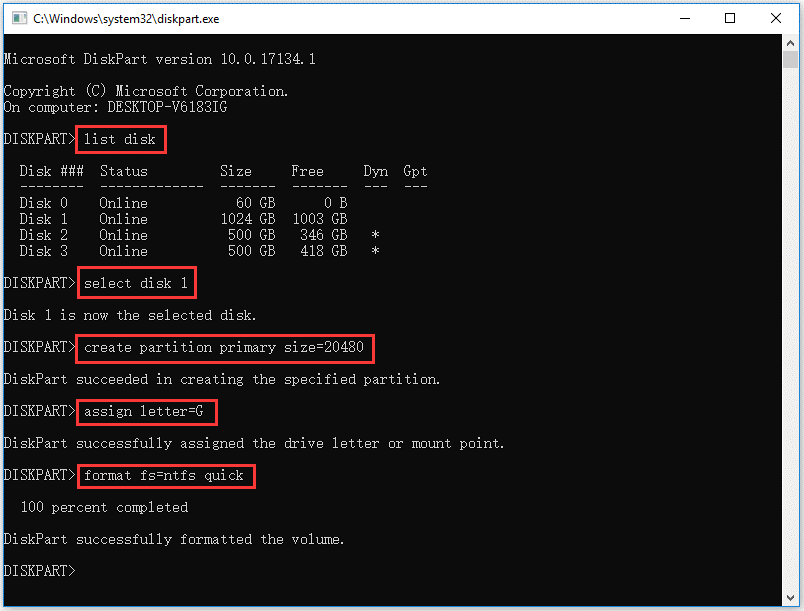 partition the hard drive