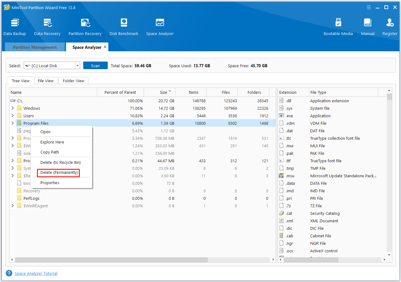 Alt=delete unless files/folders