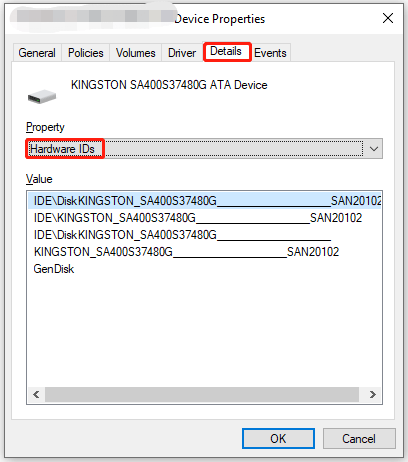 update the firmware of the SSD