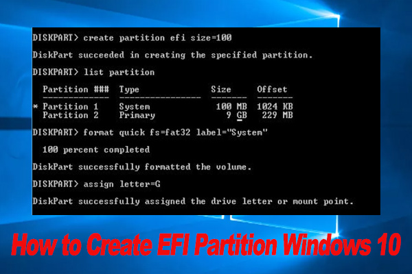 How to Create EFI Partition Windows 10/11? [Full Guide]