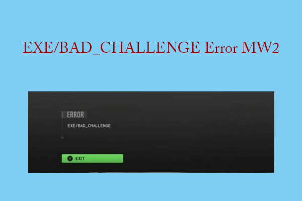 How to Fix the MW2 Bad Challenge Error