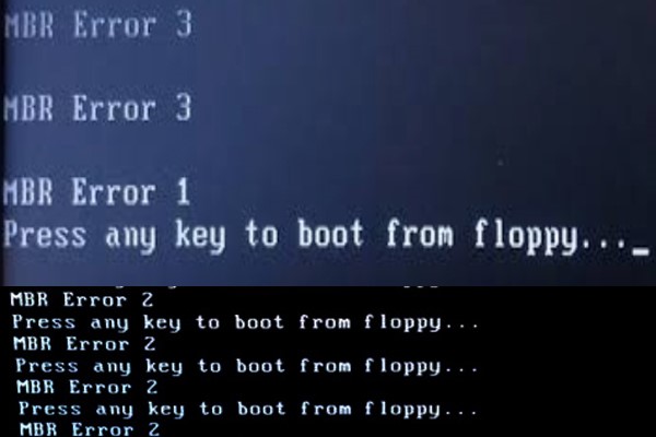 MBR errors 2 and 3