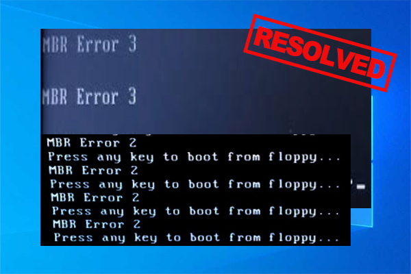 How to Fix MBR Error 2 & MBR Error 3 on Windows 11/10/8/7