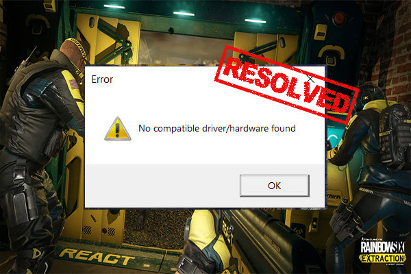 How to Fix No Compatible Driver/Hardware Found in RS Extraction