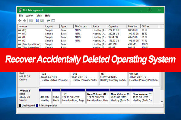 How to Recover Deleted Operating System on Windows 10/11 [2 Ways]