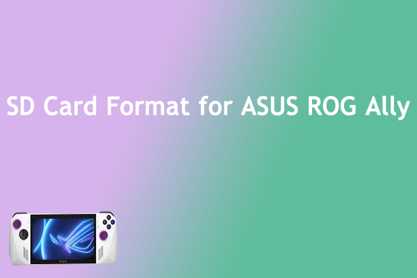 [Answered] What’s the SD Card Format for ASUS ROG Ally?