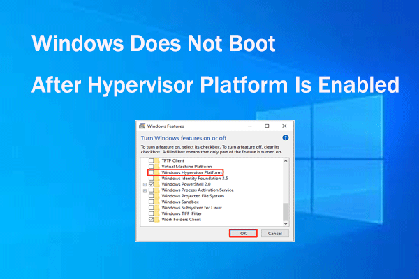 Windows Does Not Boot After Hypervisor Platform Is Enabled