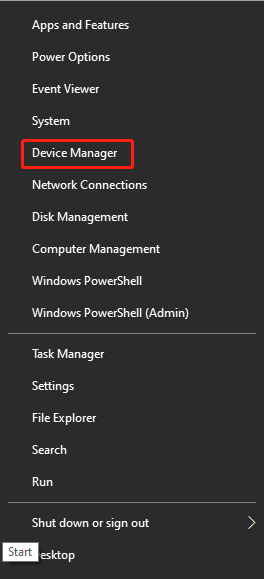 choose Device Manager