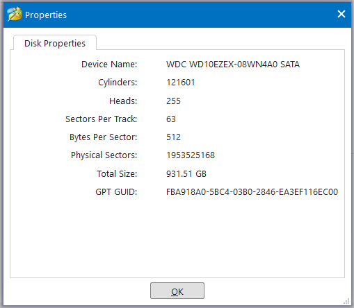 check SSD properties