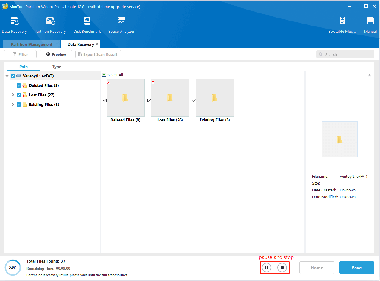 recover lost data using MiniTool