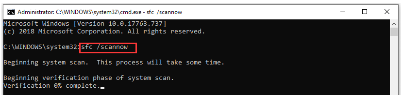 run SFC scan