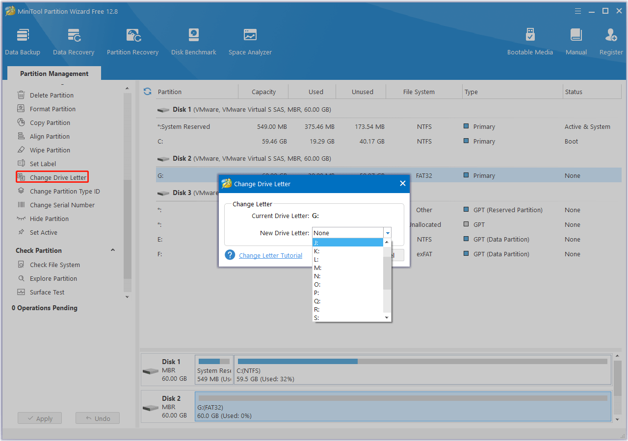 assign a drive letter to the partition