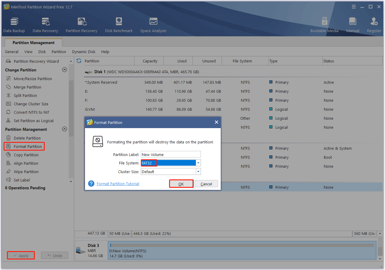 format USB to FAT32