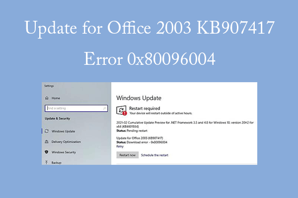 3 Solutions to the Windows Update Error 0x80096004