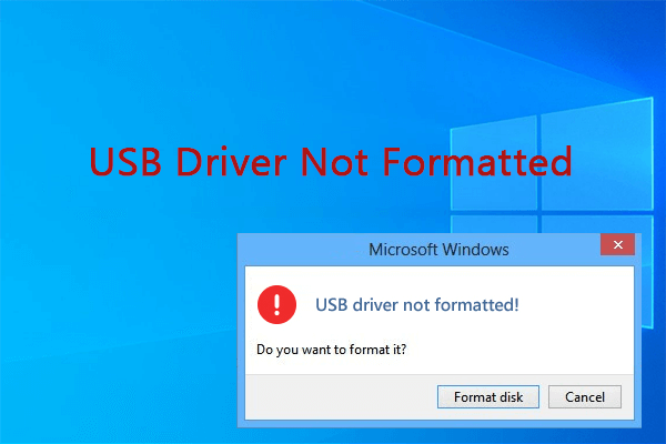 USB Driver Not Formatted? Fix It with This Guide