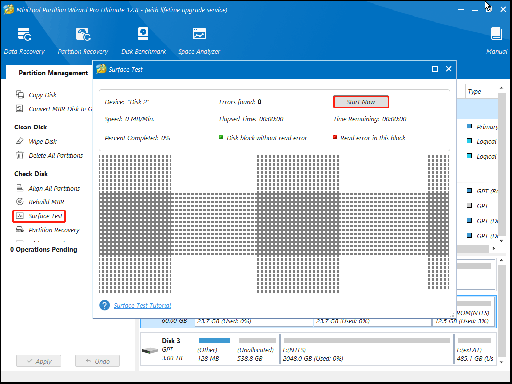 Surface Test