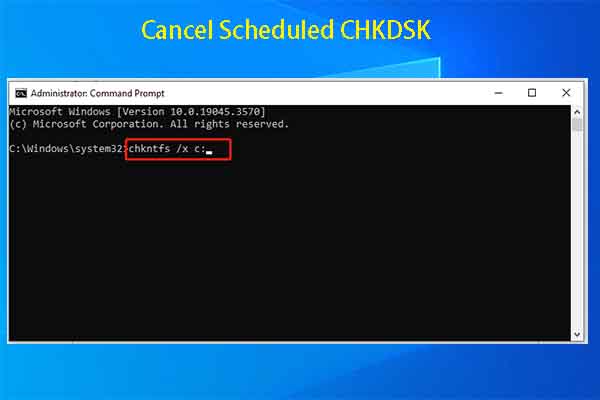 2 Effective Ways to Cancel Scheduled CHKDSK Operations