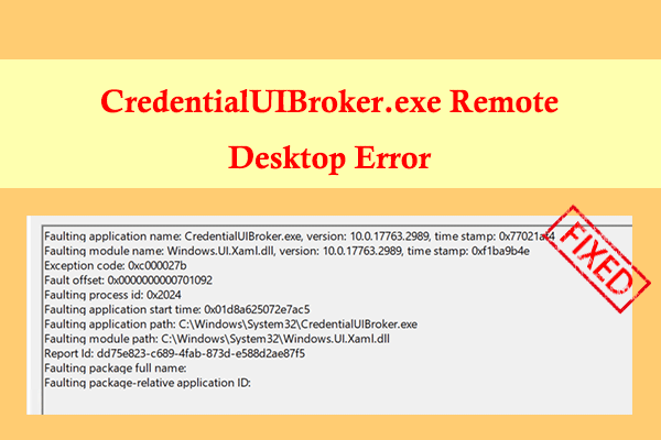 CredentialUIBroker.exe Remote Desktop Error: How to Fix It?