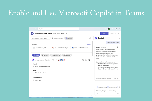 Use Microsoft Copilot in Teams Chat/Channel/Meeting