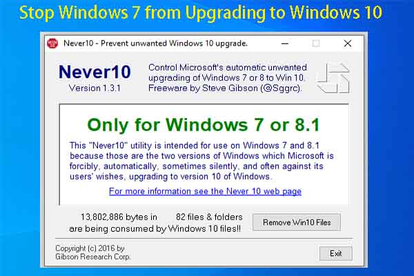 3 Methods to Stop Windows 7 from Upgrading to Windows 10