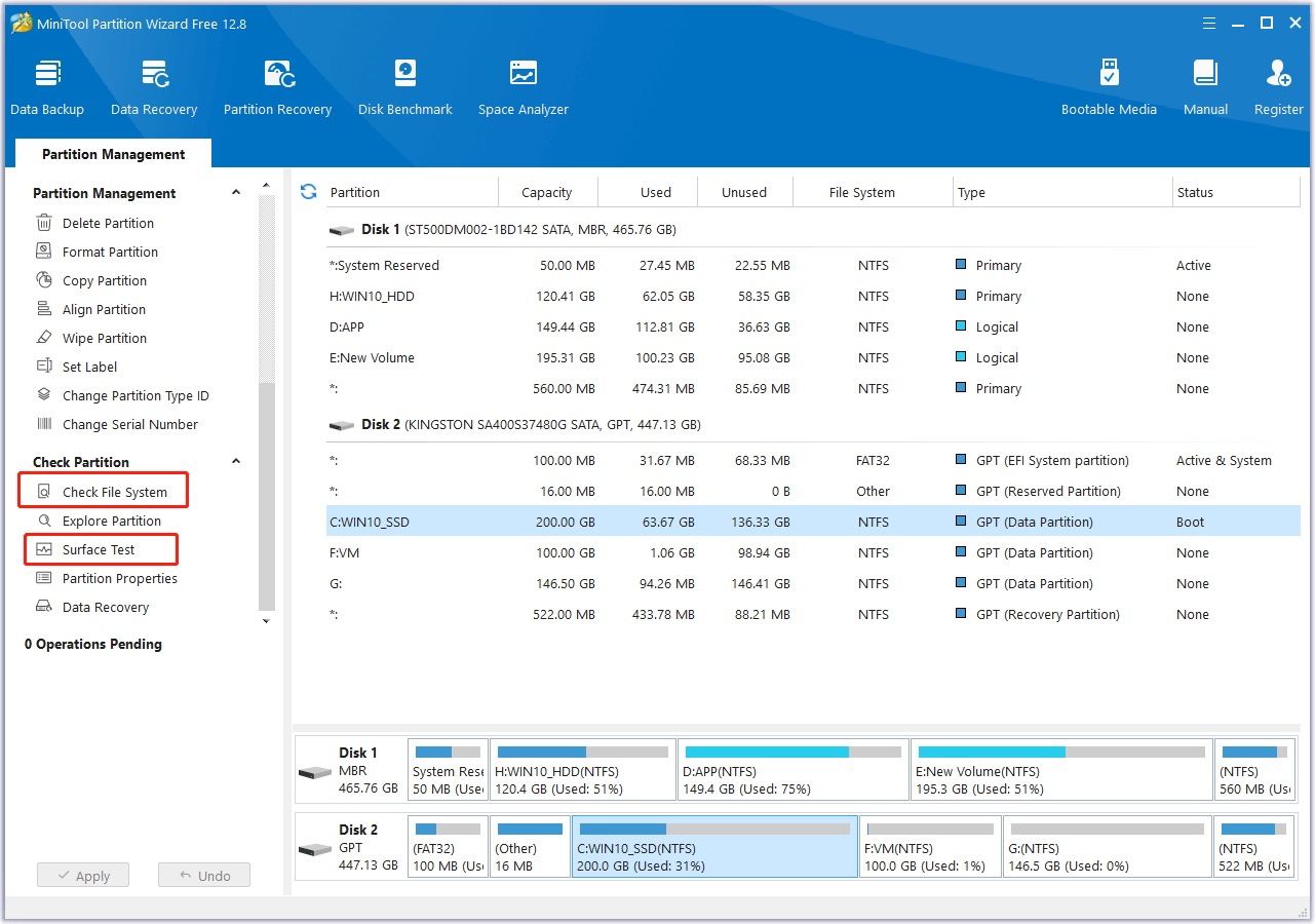 use MiniTool Partition Wizard