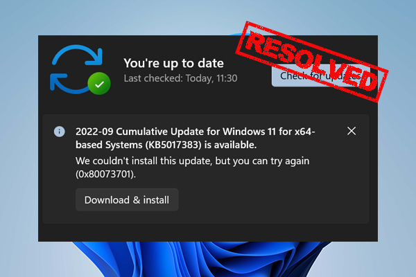 What to Do If Windows 11 Update KB5017383 Fails to Install