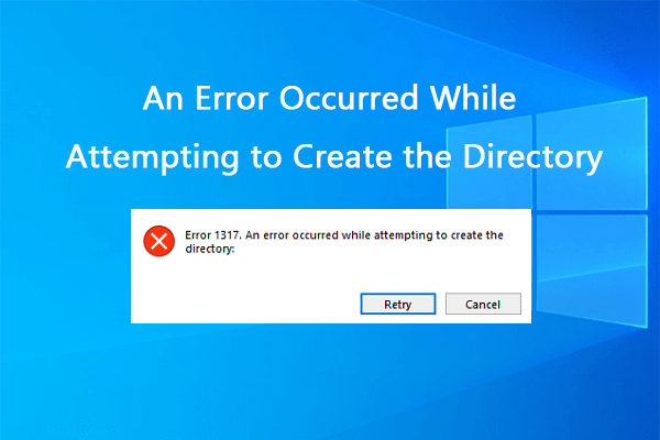 Fixed: An Error Occurred While Attempting to Create the Directory