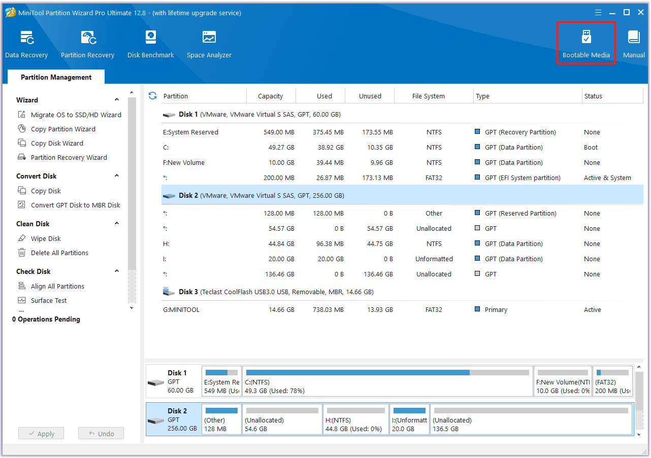 Bootable Media Builder in Partition Wizard